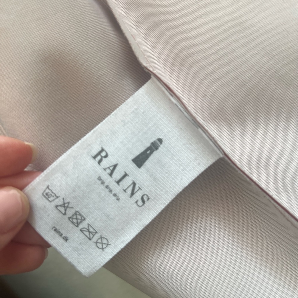 Rains Womens Matte Pink Waterproof Raincoat XXS-XS Preppy Outdoor Relaxed Fit - Picture 11 of 15